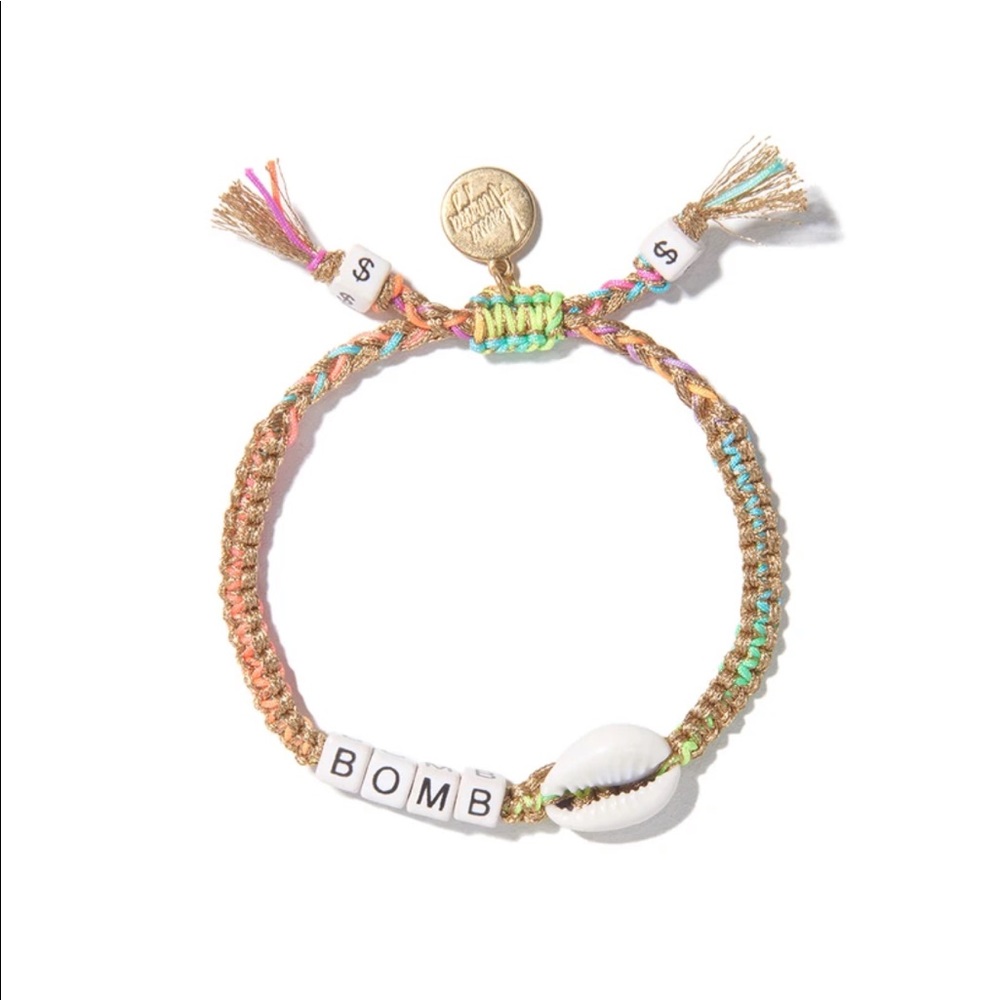 Venessa Arizaga Rainbow Bomb Shell Bracelet - Blue